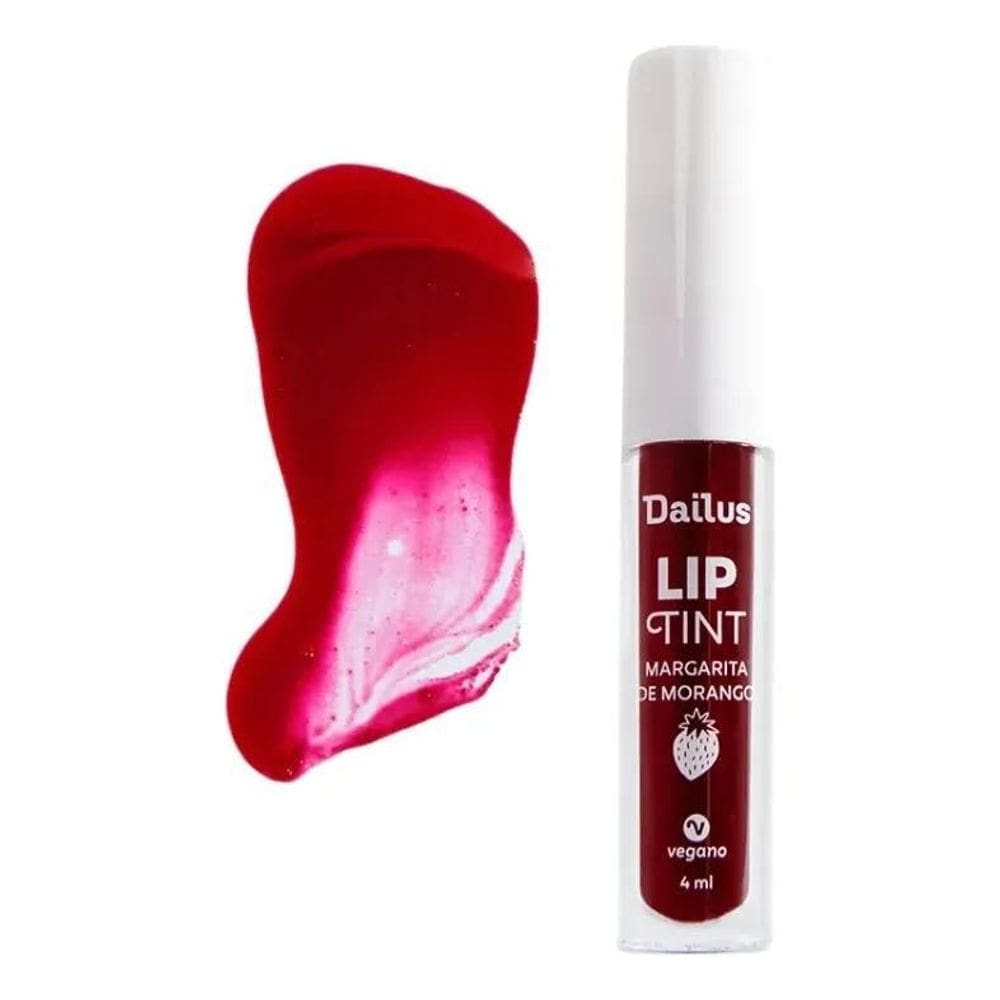 2X Lip Tint Gel Dailus Vermelho Margarita De Morango 4Ml
