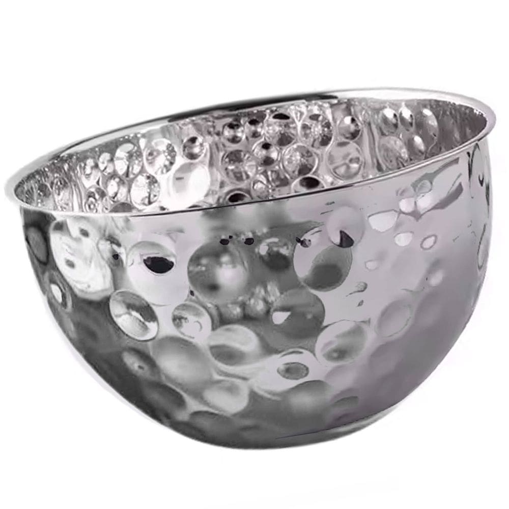 Tigela Inox Bowl Cumbuca Fruteira Saladeira Buffet Sala de Jantar Mesa Posta Refeiçao Cozinha Multiuso Decoraçao