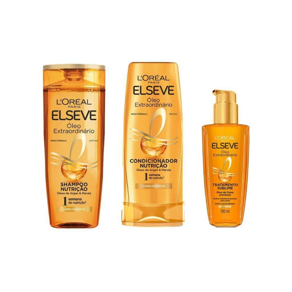 Kit Elseve Oleo Extraordinario 1 Cond+1 Sh 400Ml+Oleo 100Ml
