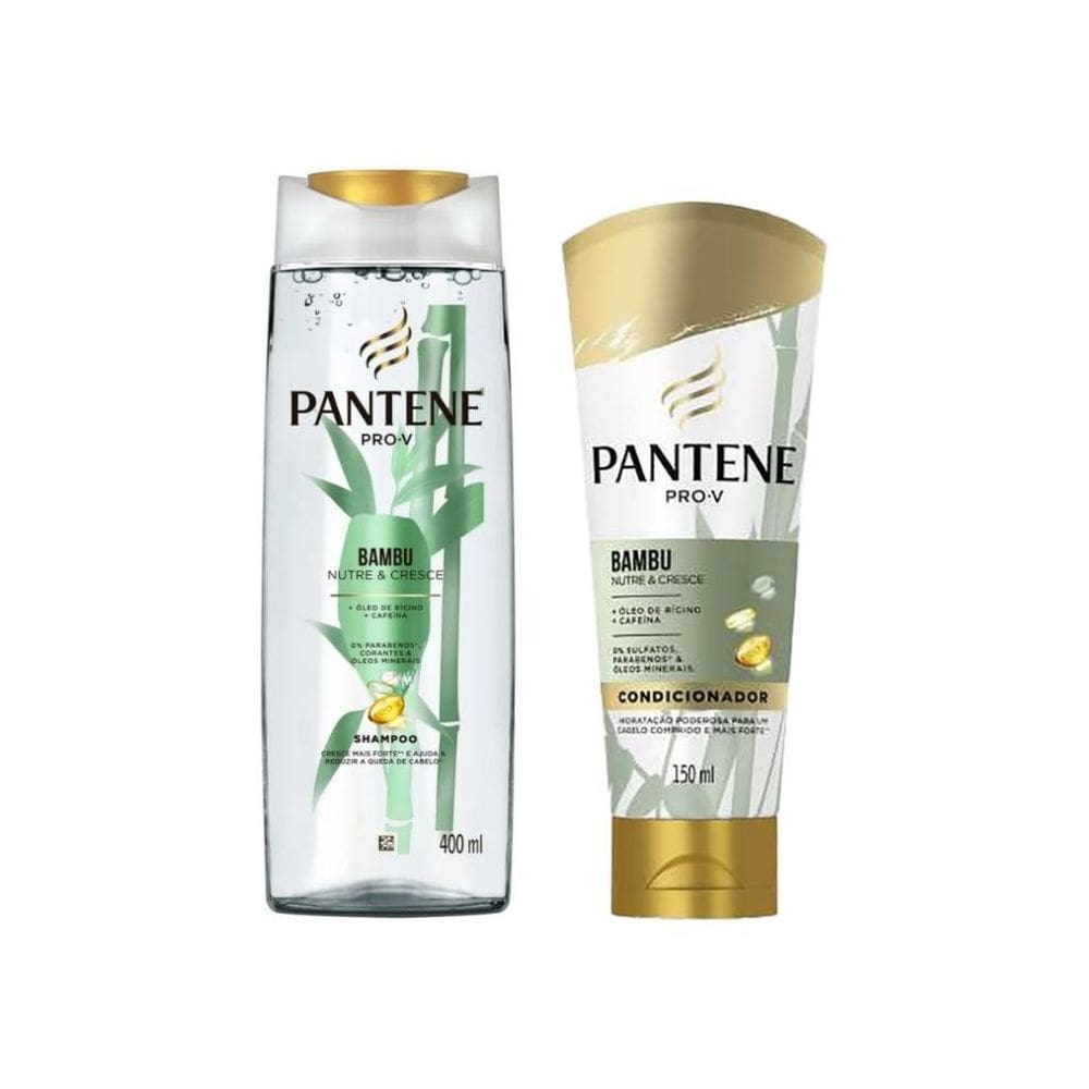 Kit Pantene Bambu 1 Shampoo 400Ml + 1 Condicionador 150Ml