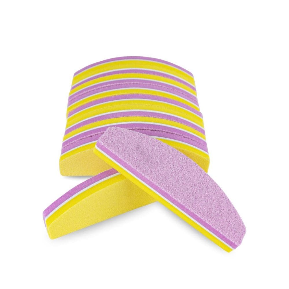 Kit 10 Mini Lixa Bumerangue Gramatura 100/180 Unhas De Gel