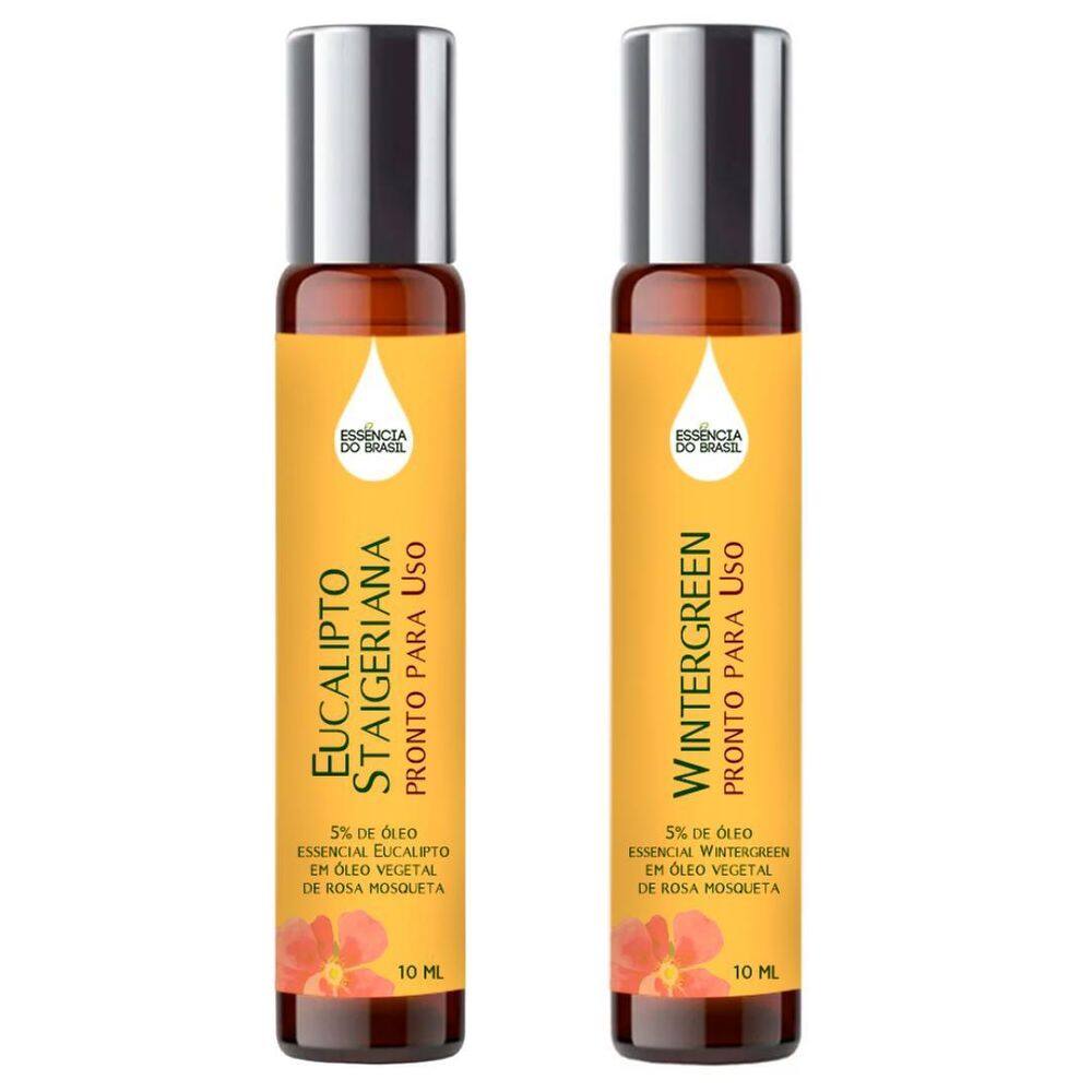 Óleos Essenciais Prontos Eucalipto, Wintergreen Roll On 10Ml