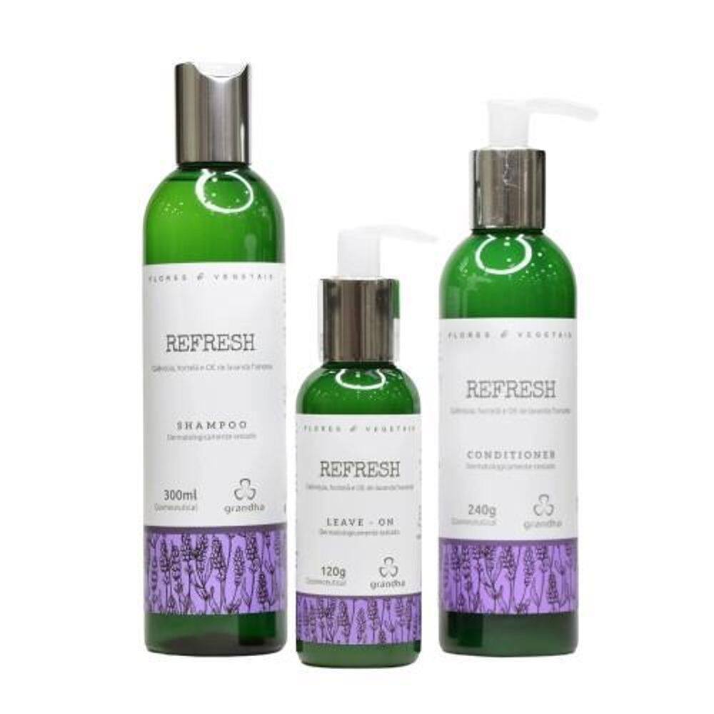 Grandha Kit Flores & Vegetais Cabelos Oleosos Refresh