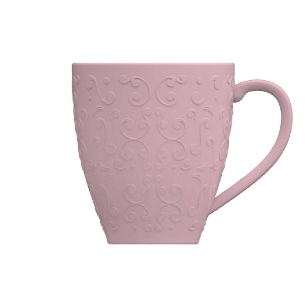 Caneca Chá Café Tassel Rosa Fractal 310ml Germer
