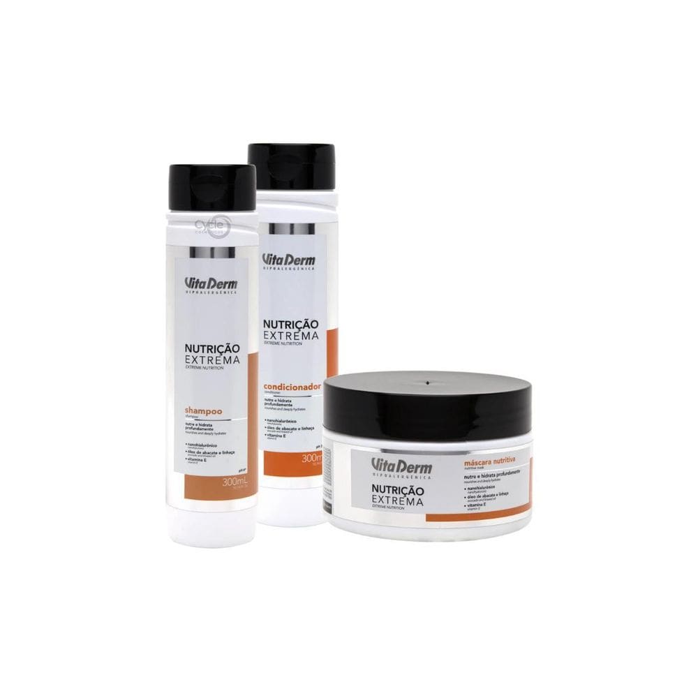 Kit Com 3 Itens Nutrição Extrema Vita Derm