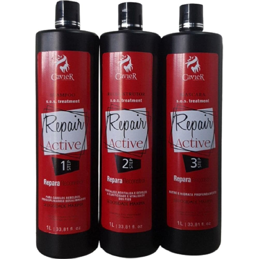 Cavier Sos Repair Active Kit Tratamento 3 Passos
