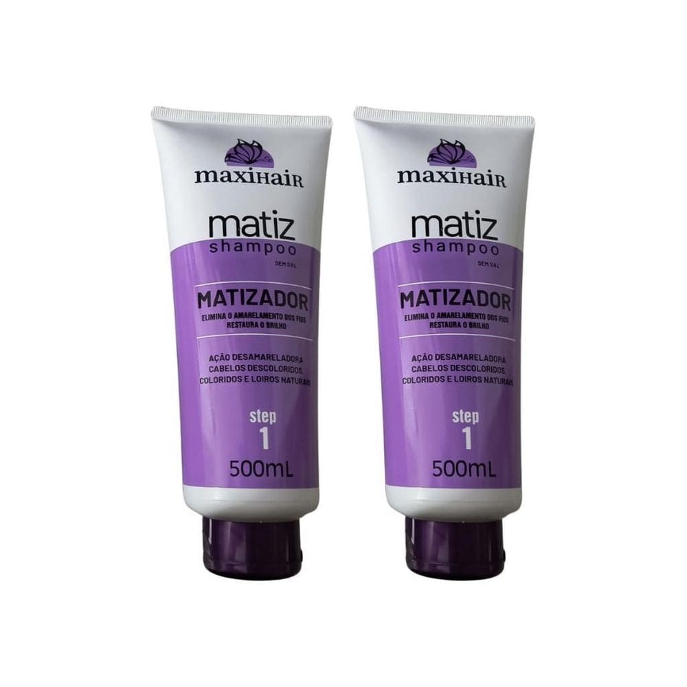 Shampoo Maxihair 500Ml Matizador - Kit Com 2Un