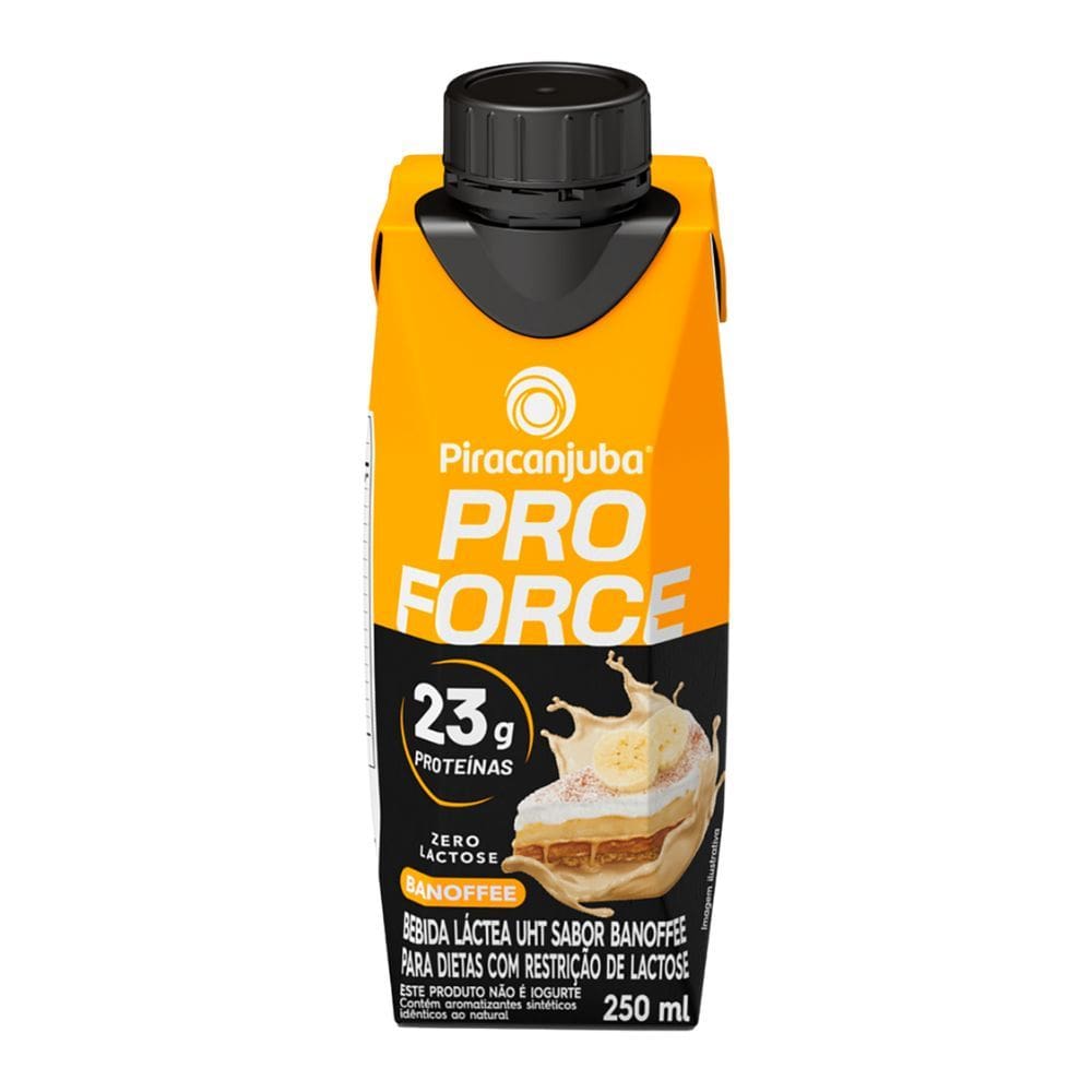 Bebida Láctea Piracanjuba Pro Force 23g de Proteína Banoffee 250ml