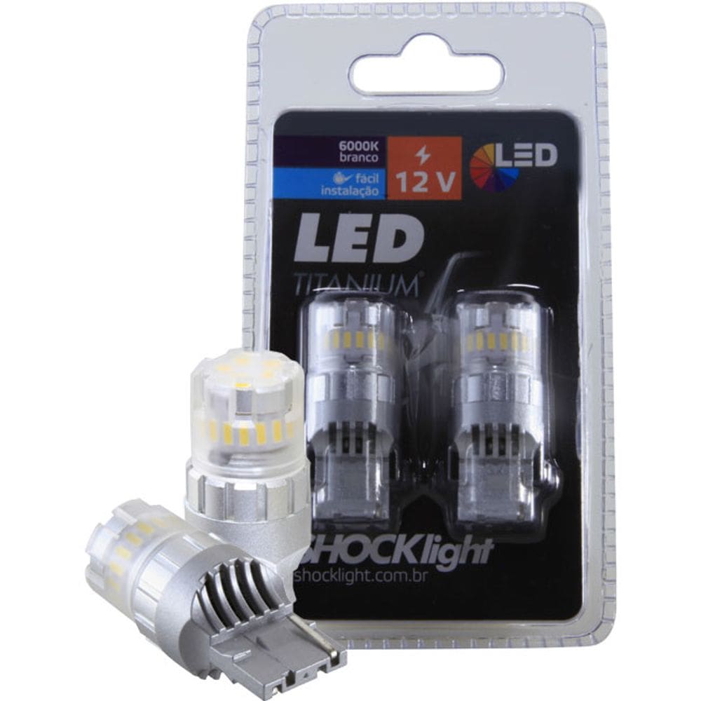 Par Lâmpada Led Titanium T20 1 Polo 7440 Shocklight Branca