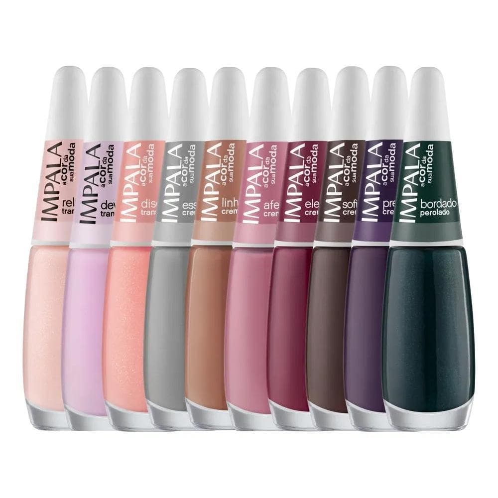 2X Kit 10 Esmaltes Impala Lançamento Coleção A Cor Da Moda 6