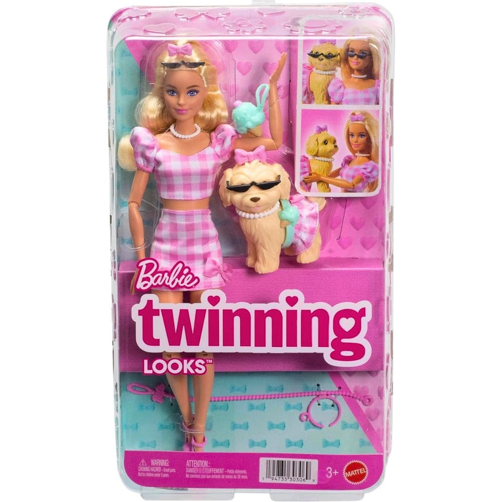 Barbie Fashion Malibu e Cão Combinação Looks JFP36 Mattel