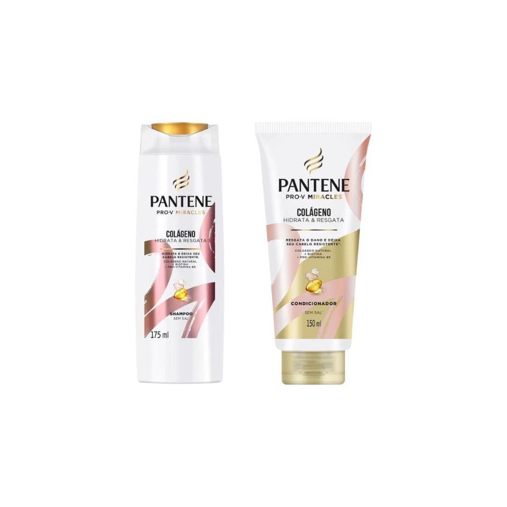 Kit Pantene Colageno 1 Shampoo 175Ml + 1 Condicionador 150Ml