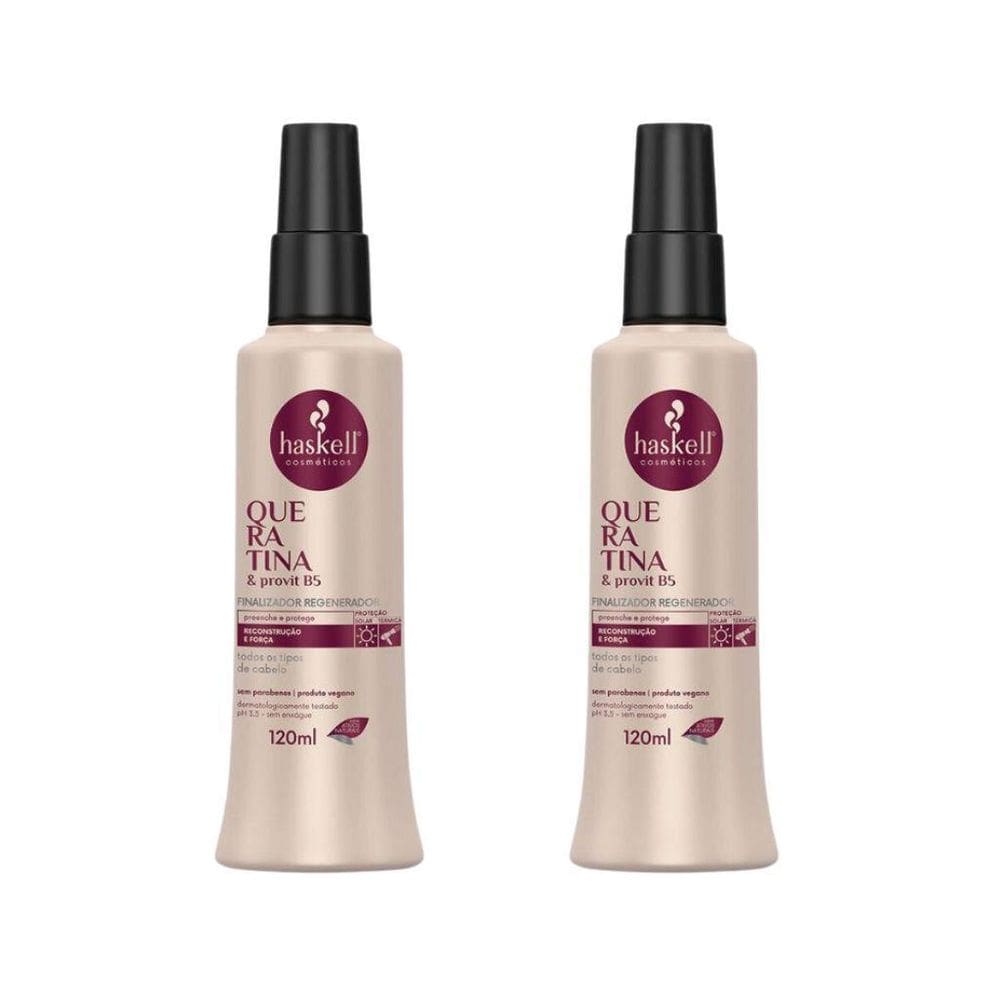 Finalizador Haskell Regenerador Queratina 120Ml - Kit 2Un