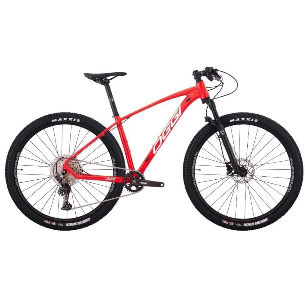 Bicicleta Aro 29 Oggi BW 7.3 12v Vermelho/Branco - 2025 Tamanho 15,5