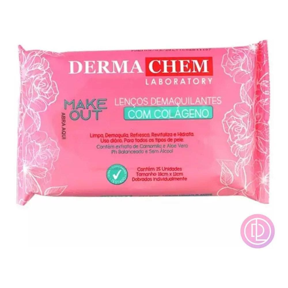 2X Lenço Demaquilante Com Colágeno Removedor De Maquiagem