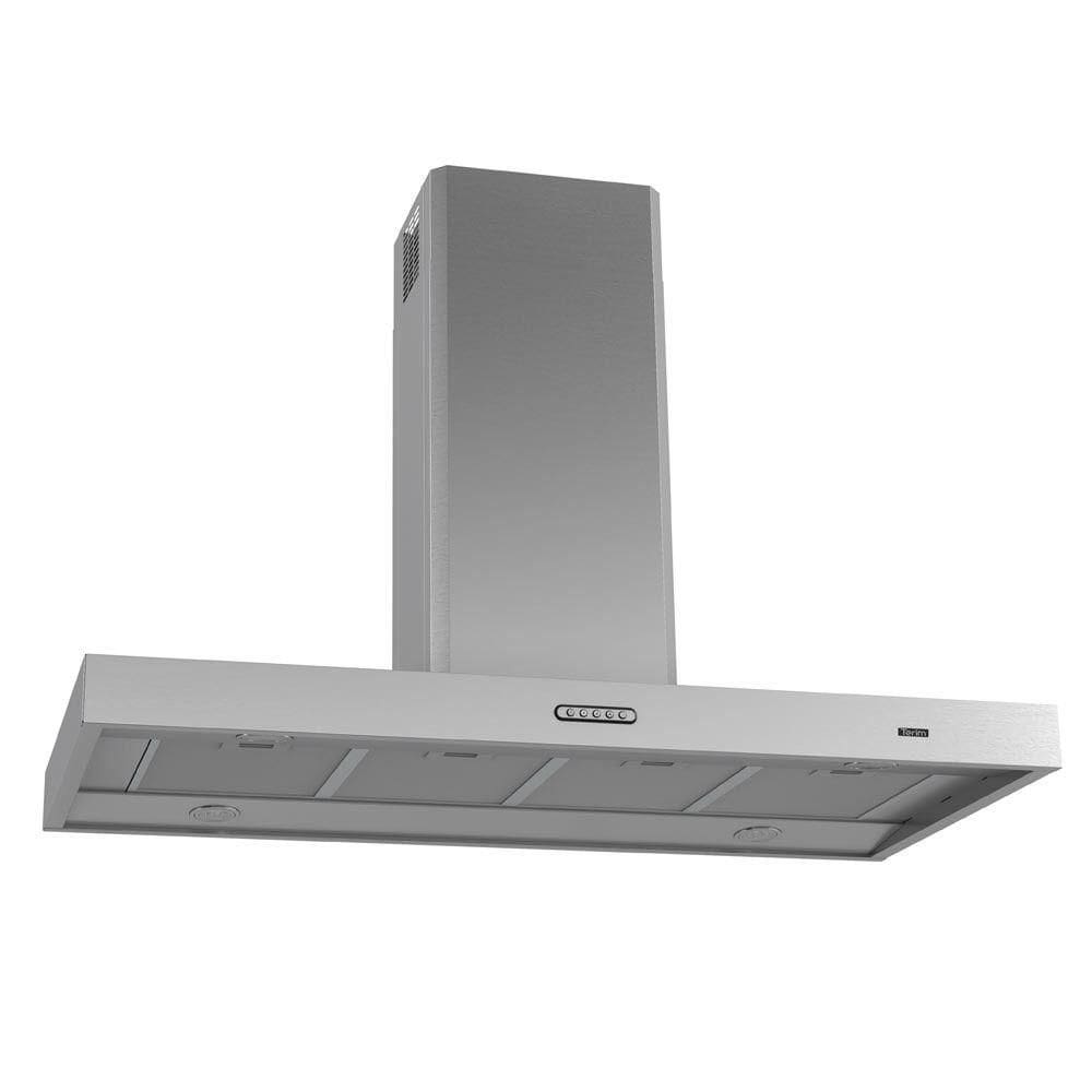 Coifa Terim Ilha Teto Retangular Inox 120 cm Inox 220V