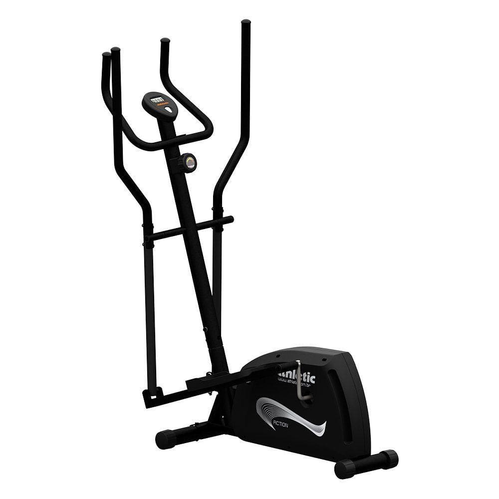 Elíptico Athletic Action 8 Níveis Magnéticos Suporta 140kg Silencioso E Sem Impacto Treino Completo