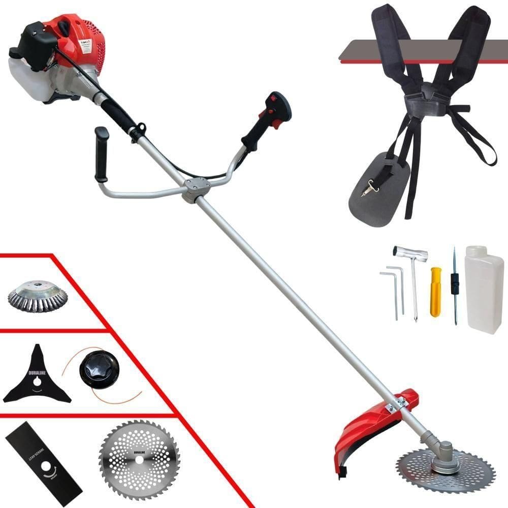 Roçadeira à Gasolina Cg520p Anmax 52cc C- 5 Opções De Cortes