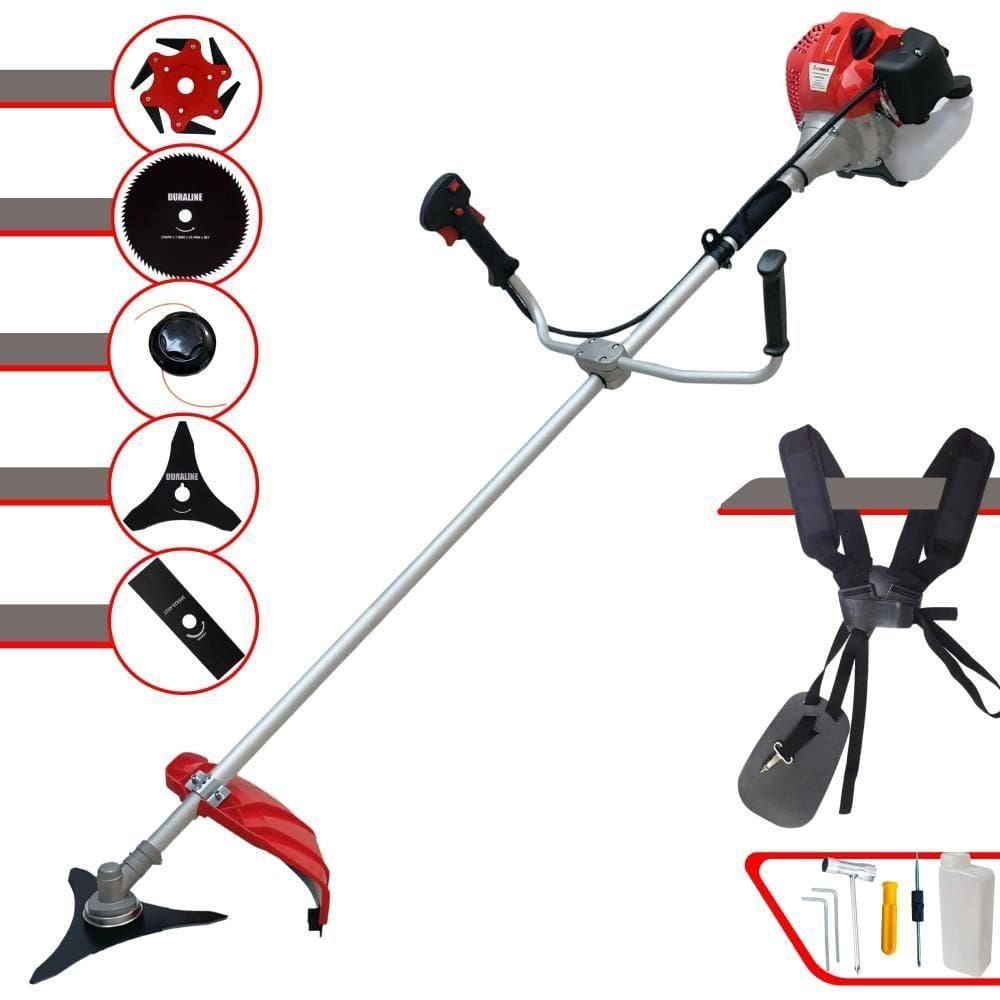 Roçadeira Cg430p-tb 43cc C- Carretel + Facas 2p 3p 6p E 80d