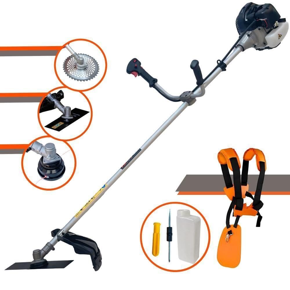 Roçadeira à Gasolina 43cc 1,7hp Cg430-b + Lâmina 40 Dentes