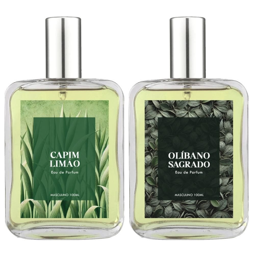 Kit Perfume Masculino: Capim Limão E Olíbano Sagrado 100Ml