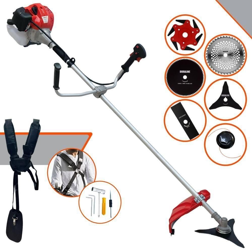 Roçadeira Anmax Cg520p-tb 52cc 2,2hp + Faca 3p 6p 40d 80d