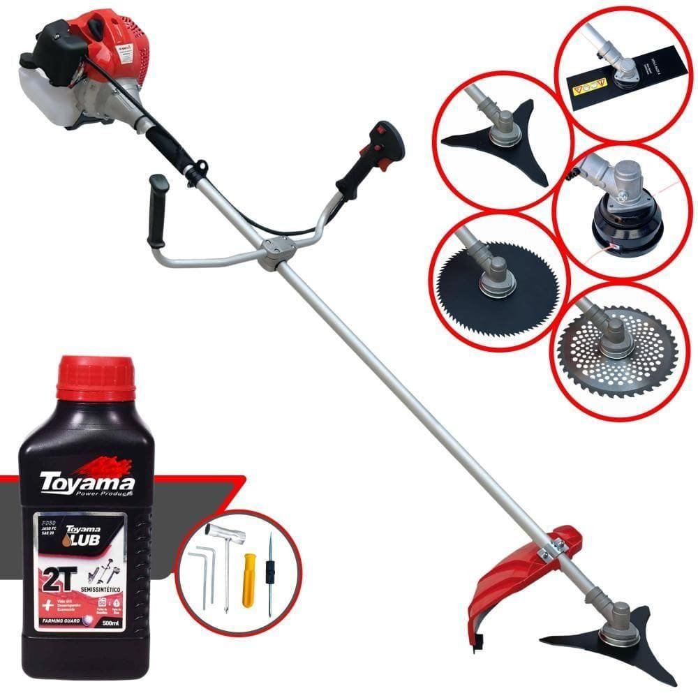 Roçadeira Anmax Cg520p Com 5 Opções De Cortes + Óleo Toyama