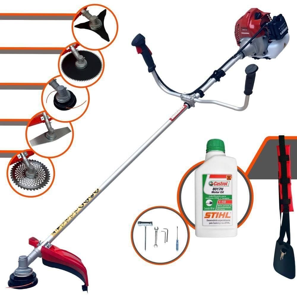 Roçadeira Kawashima Bcj431l 5 Opções De Cortes + Óleo Stihl