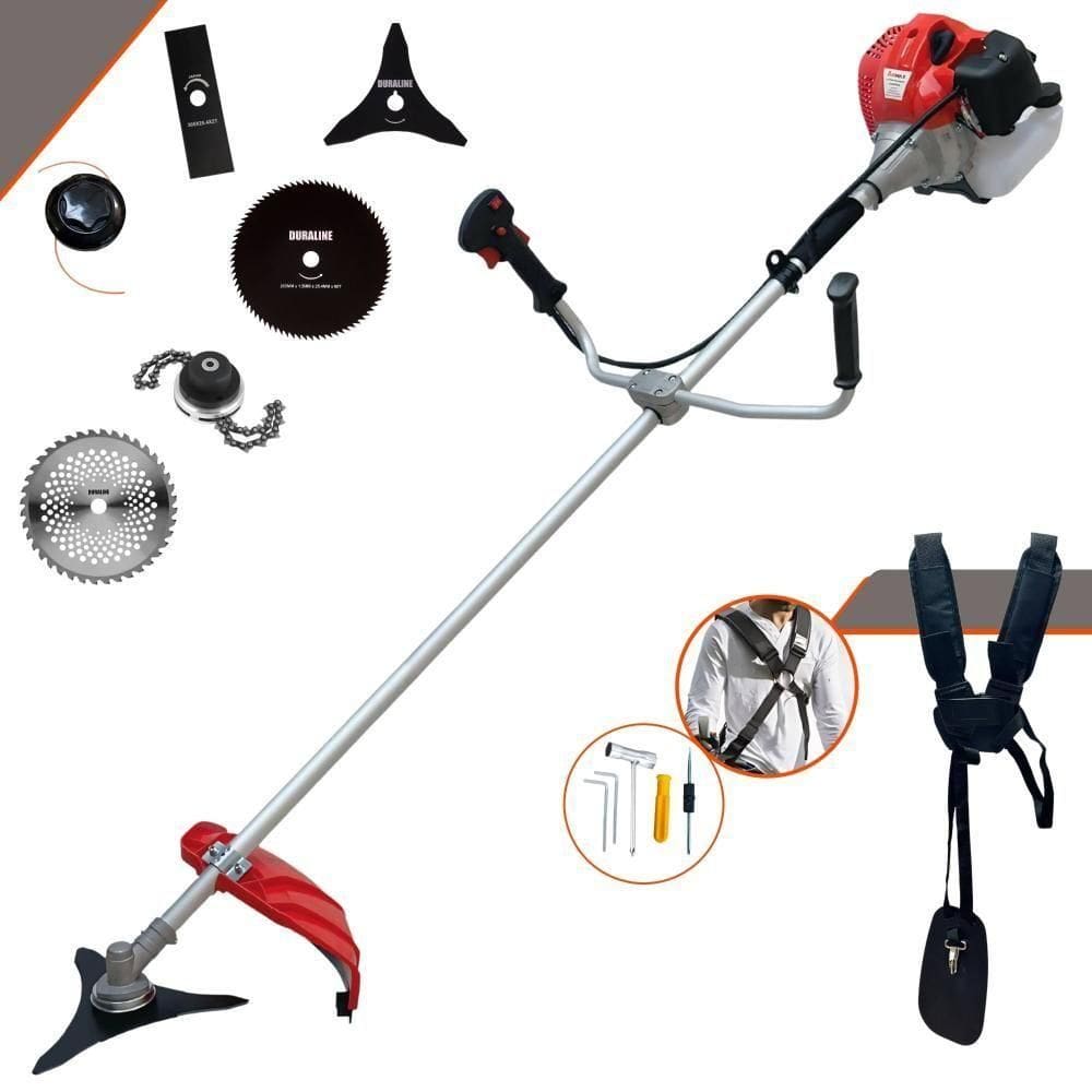 Roçadeira Anmax Cg520p 43cc + Facas 2p 3p 40d 80d E Trimmer