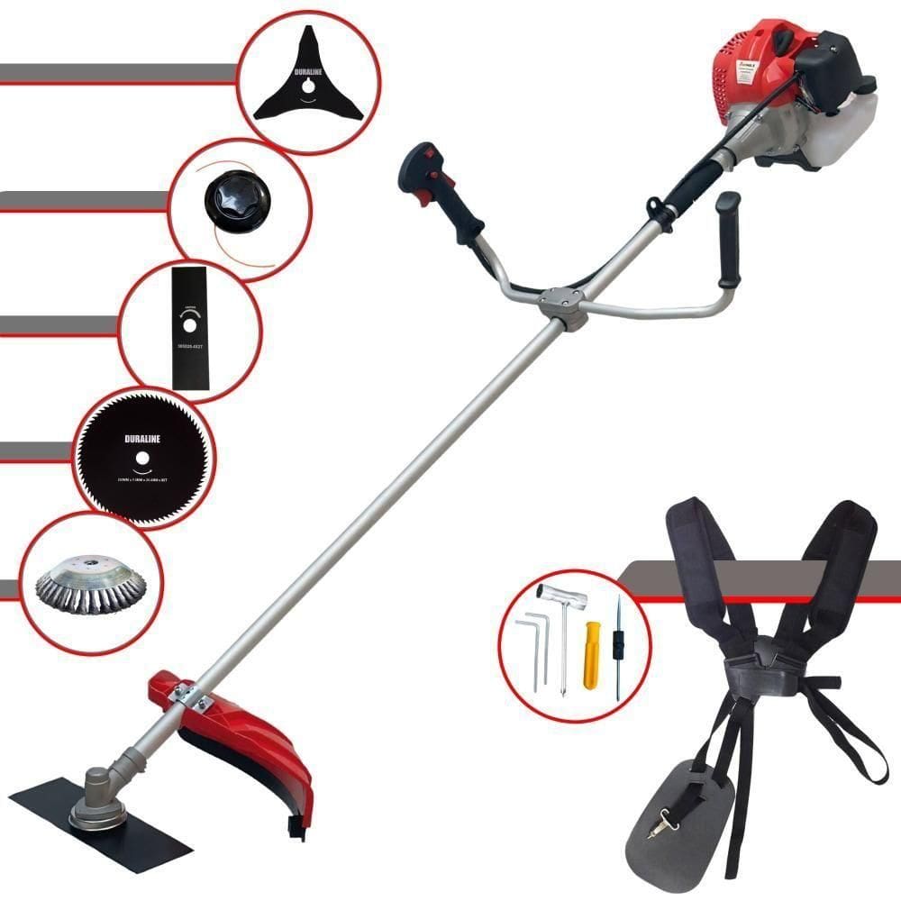 Roçadeira Cg520p 52cc Com Carretel + Faca 2p 3p 80d E Escova