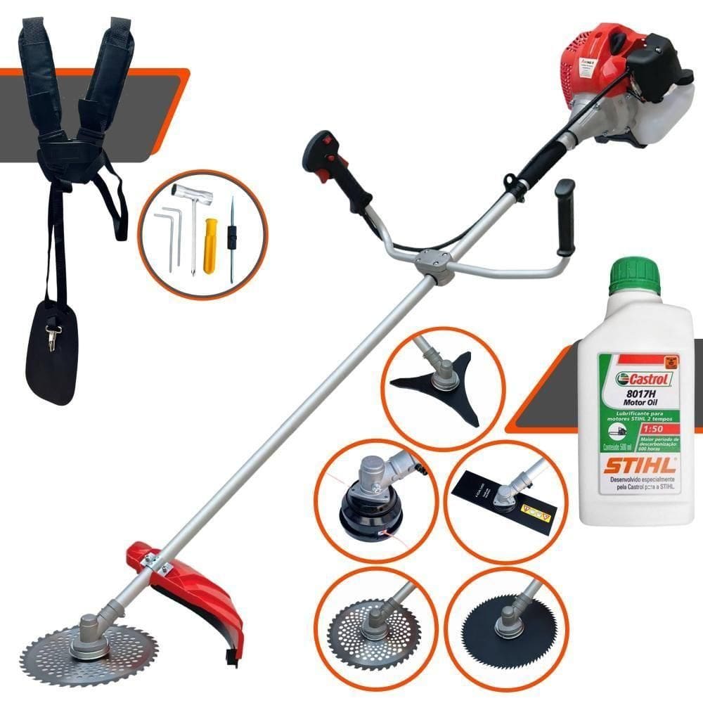 Roçadeira Lateral Anmax Cg520p 2,2hp 5 Em 1 + Óleo Stihl