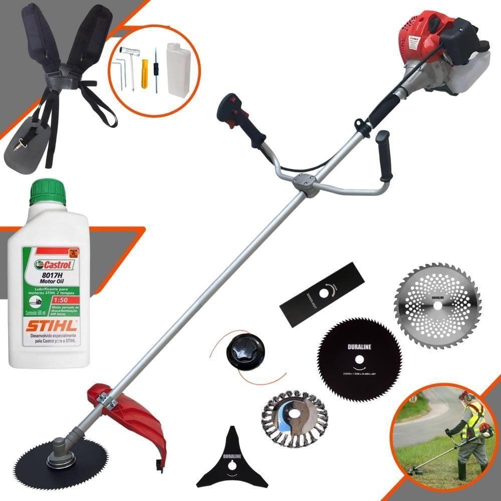 Roçadeira 6 Em 1 Cg520p-tb 52cc 2,2hp 10.000rpm + Óleo Stihl