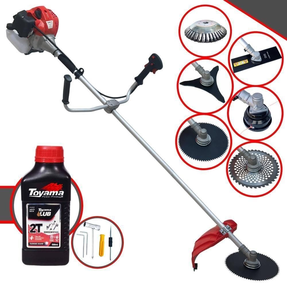 Roçadeira Cg430ptb Anmax + Óleo Toyama C- 6 Opções De Cortes