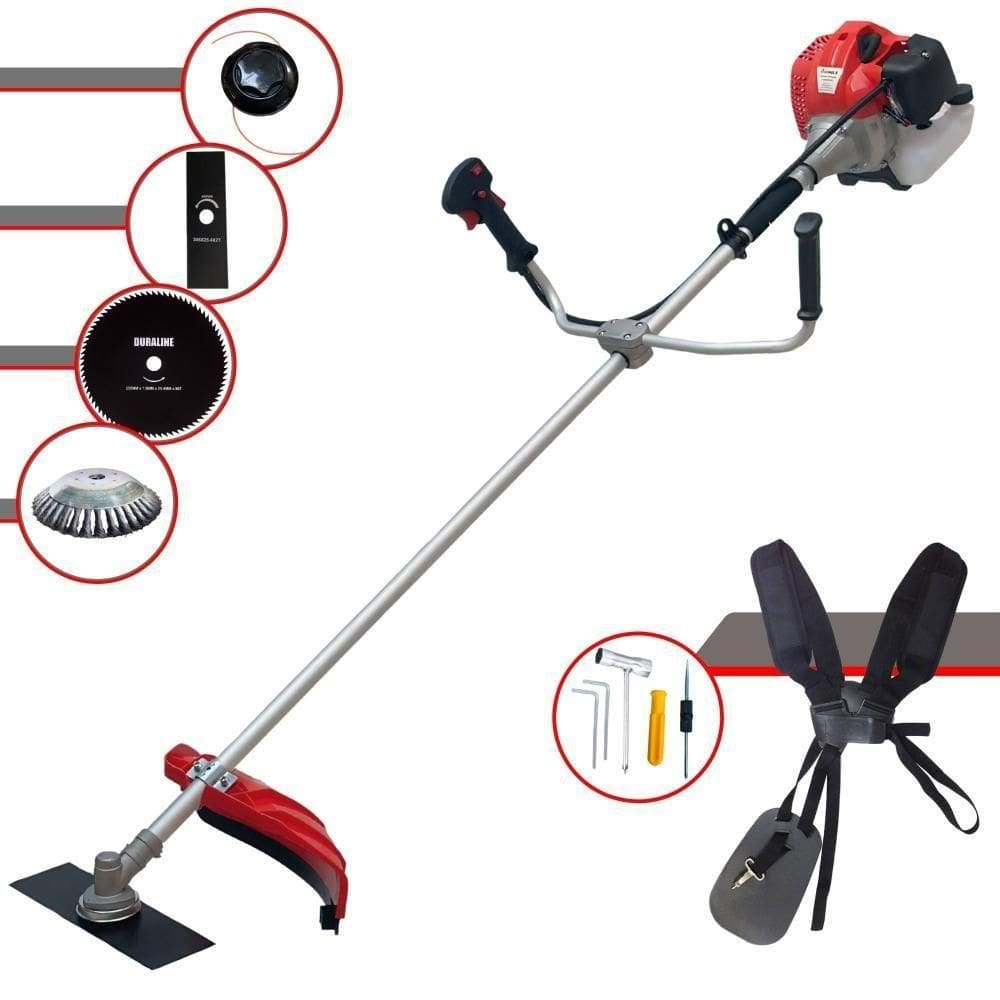 Roçadeira Cg520p 52cc 2t Com Carretel + Faca 2p 80d E Escova