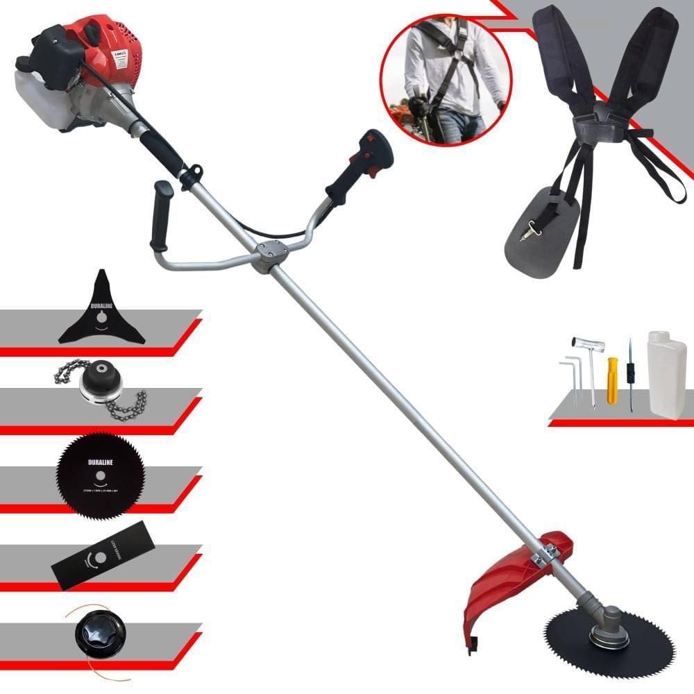 Roçadeira Gasolina Lateral Completa 5 Em 1 Anmax Cg430p 2hp