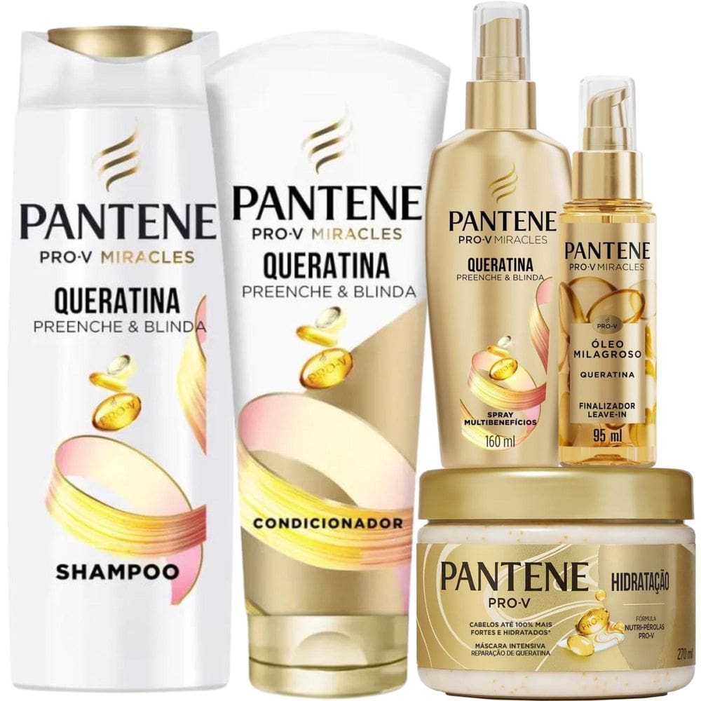 Kit Pantene Milagroso Óleo Miracles Pro-V Hidratação Spray