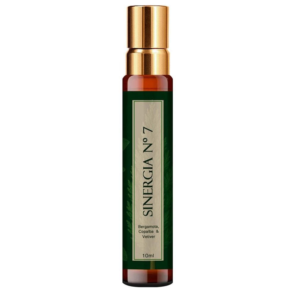 Perfume Sinergia 7 - Bergamota, Copaíba, Vetiver 10Ml