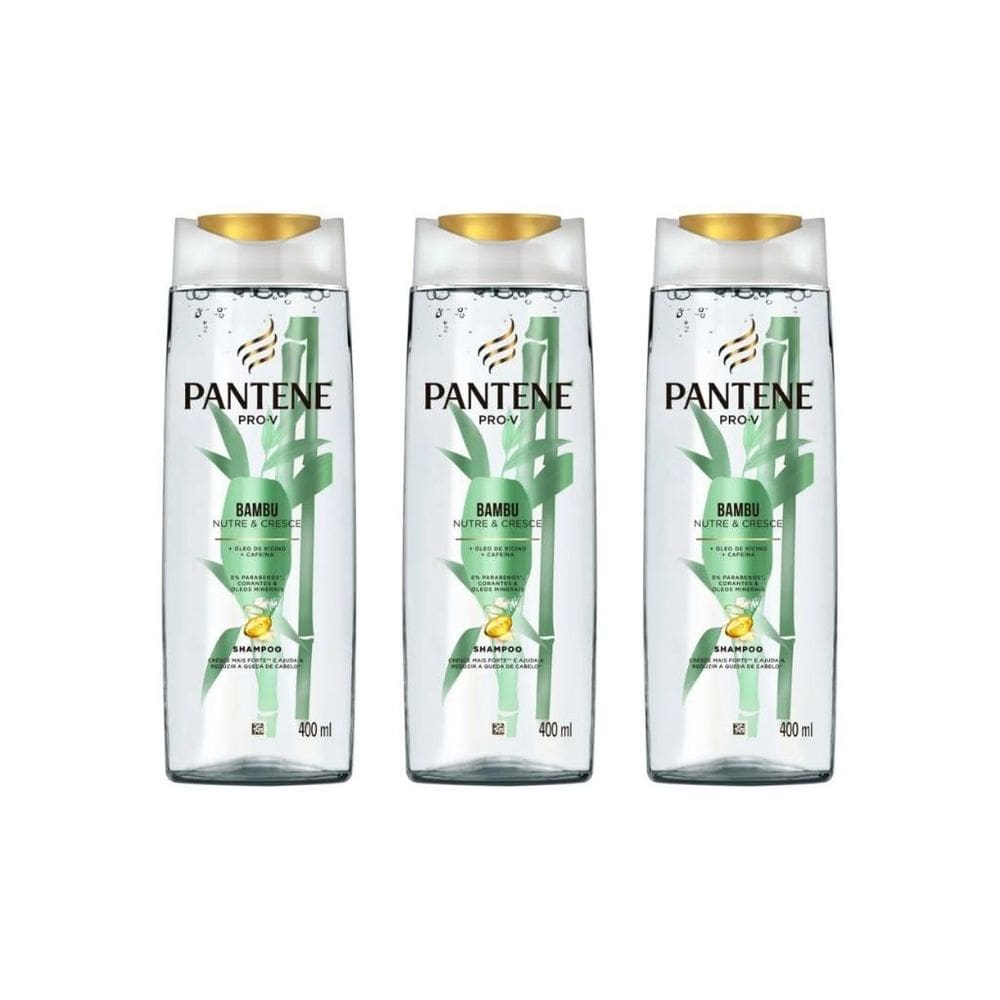 Kit Pantene Bambu 3 Shampoo 400Ml