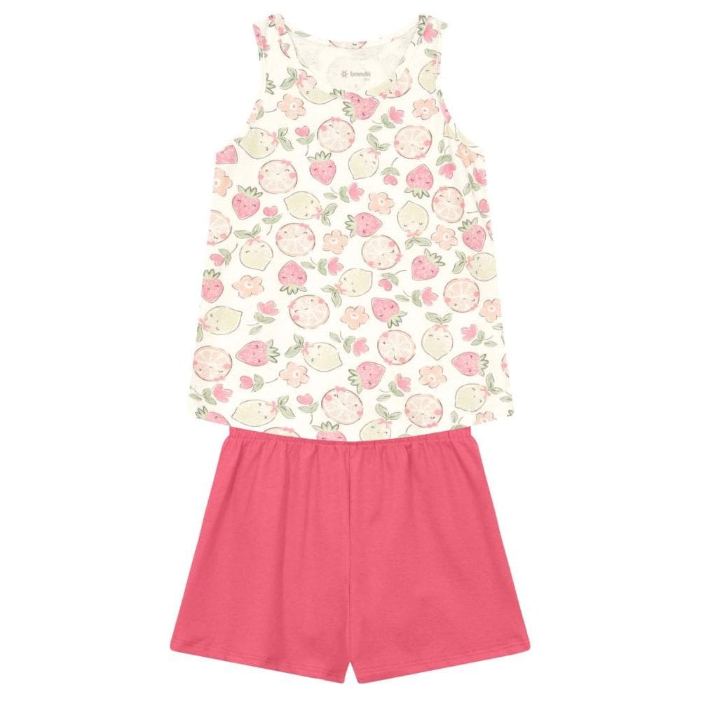 Conjunto infantil menina de frutinhas Brandili