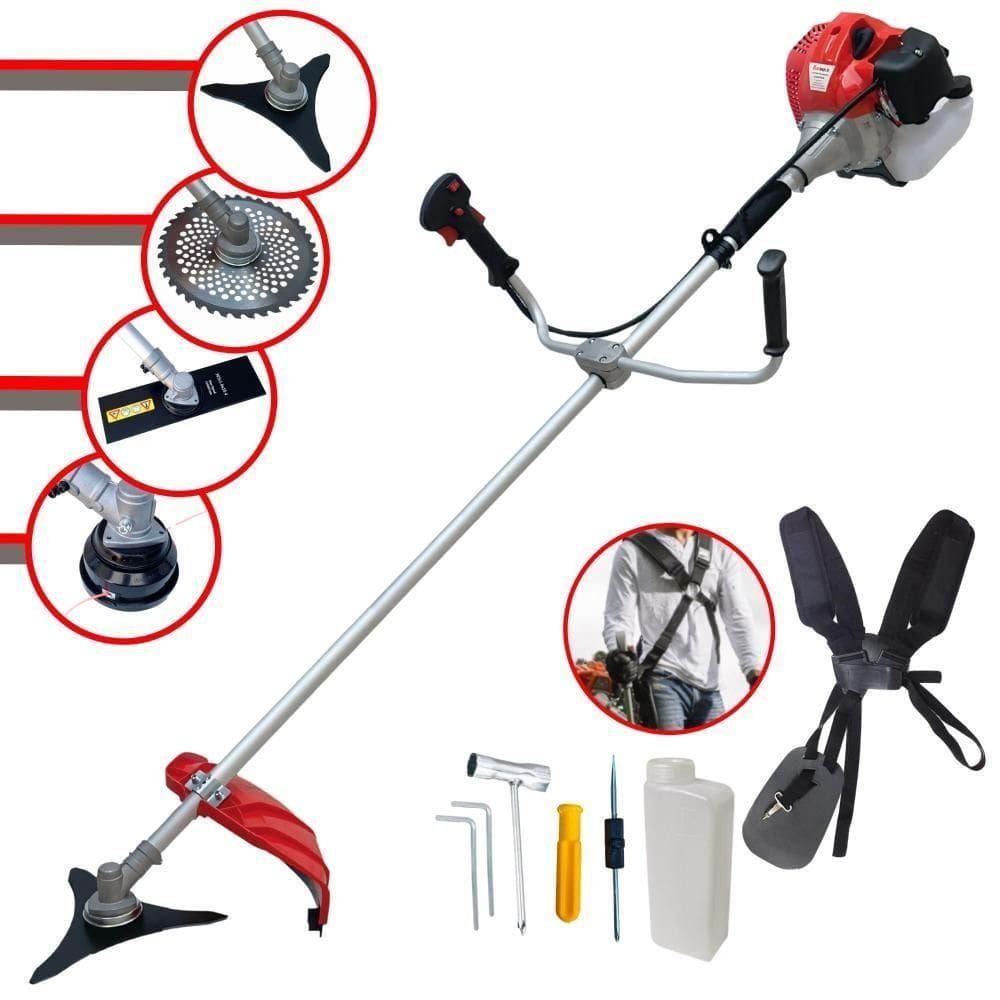 Roçadeira Completa Anmax Cg520p 52cc 2,2hp 10.000rpm 4 Em 1