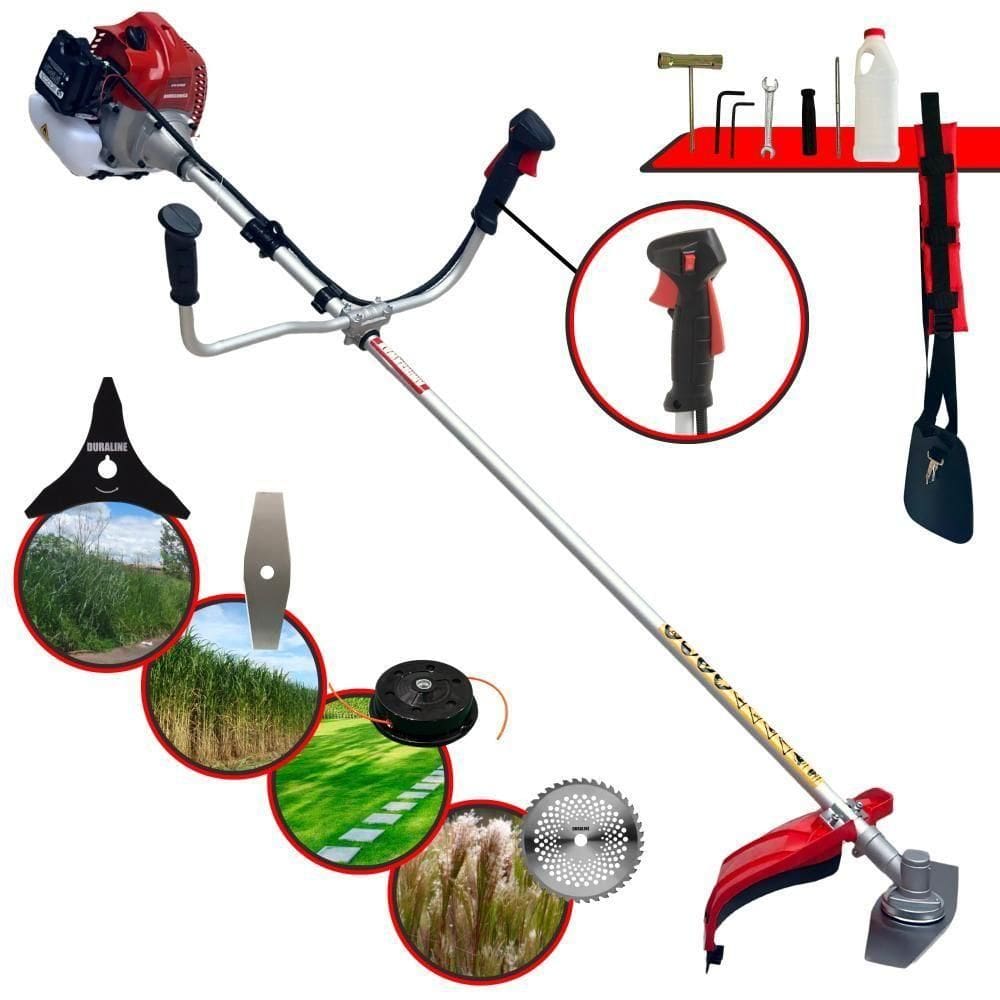 Roçadeira Multifunções Kawashima Bcj521l 52cc 2,5hp 4 Em 1