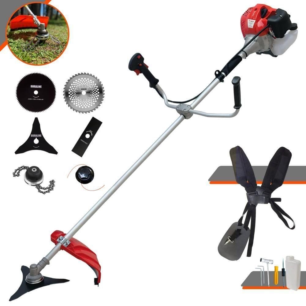 Roçadeira Anmax Cg430p 43cc + Facas 2p 3p 40d 80d E Trimmer
