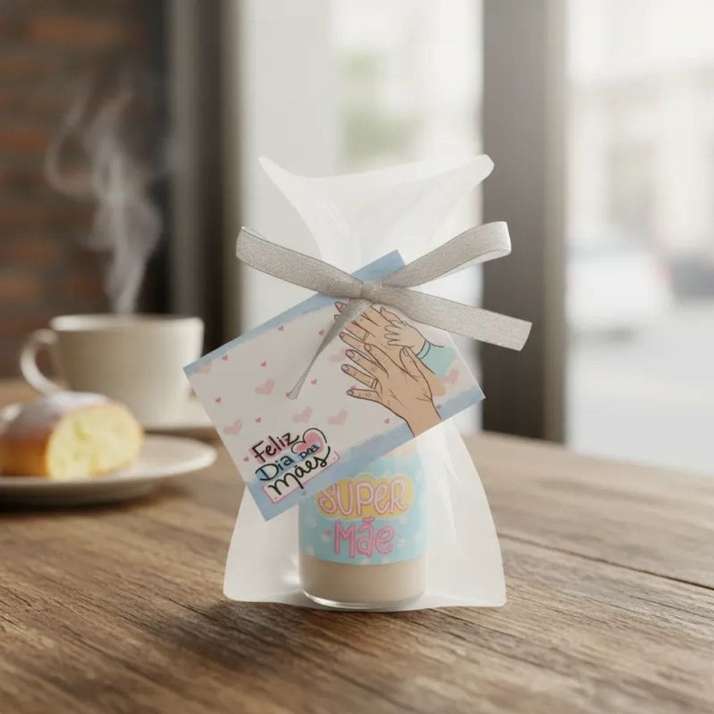 Kit 10 Lembrancinhas Mini Hidratantes Dia das Mães Aroma delicado Mimo