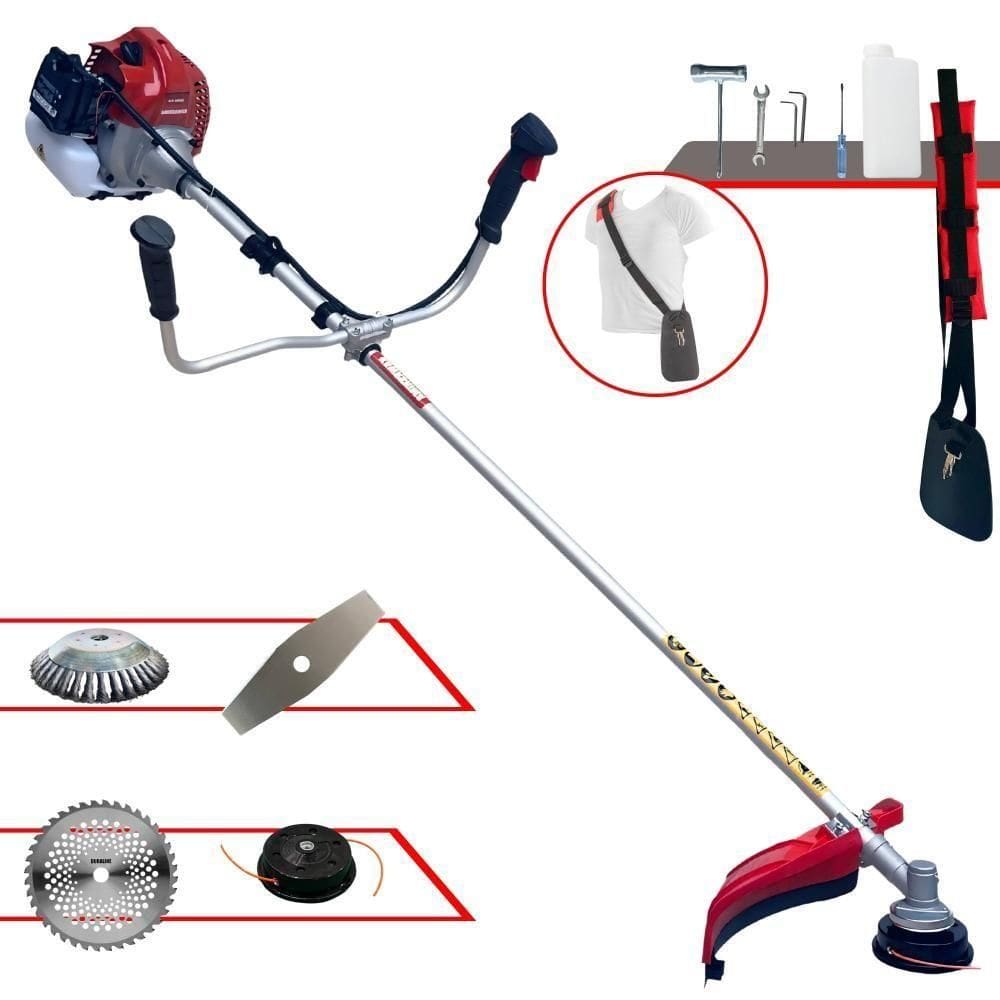 Roçadeira 43cc 1,7hp Bcj431l Kawashima Com 4 Opções De Corte