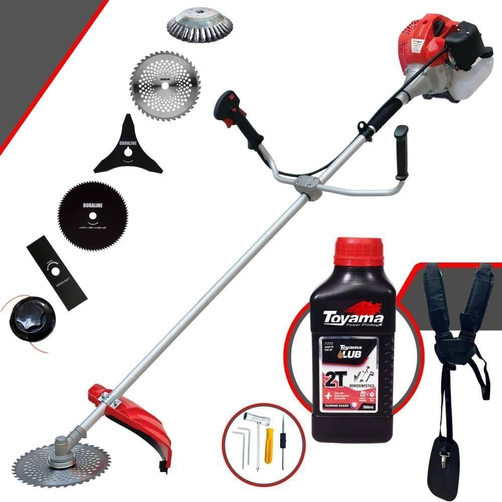 Roçadeira Cg430p Anmax C- 6 Opções De Cortes + Óleo Toyama