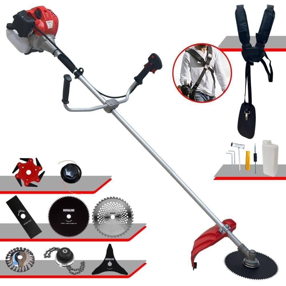 Podador De Grama à Gasolina Anmax Cg520ptb 52cc 2,2hp 8 Em 1