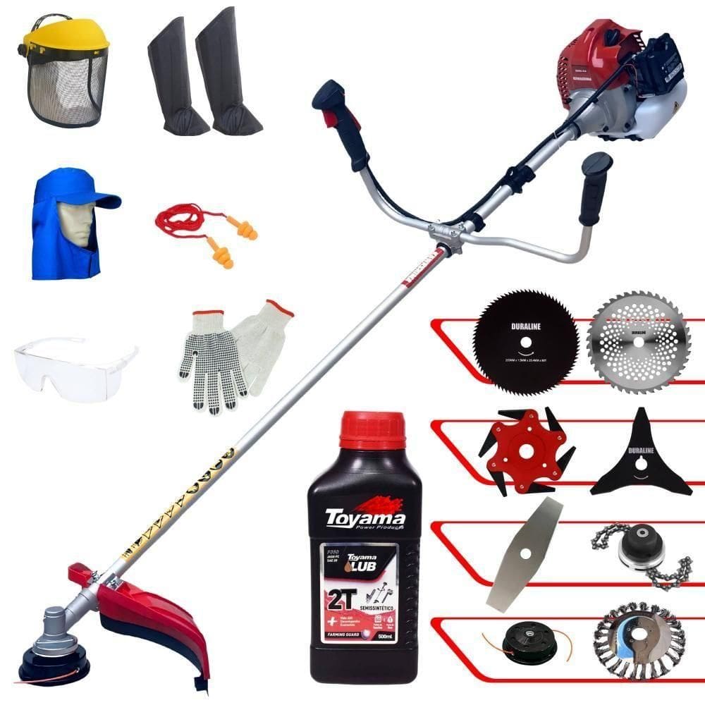 Roçadeira Bcj521l 52cc 2,5hp 8 Em 1 + Epi + Óleo Toyama 2t