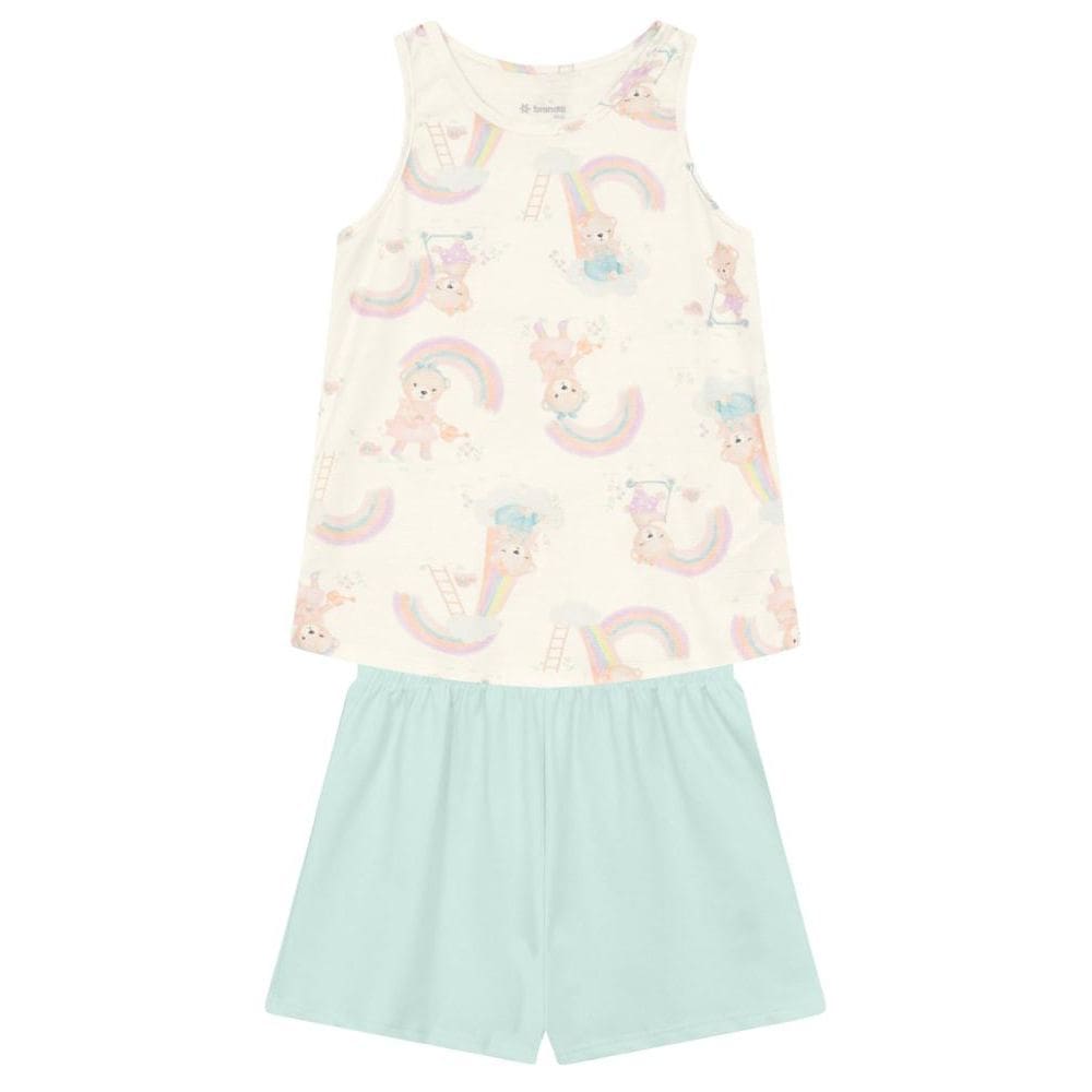 Conjunto infantil menina de ursinho Brandili