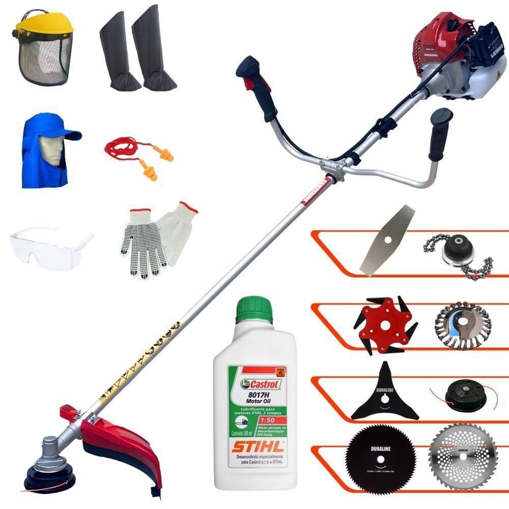 Roçadeira 8 Em 1 Bcj521-l 52cc 2,5hp + Epi + Óleo Stihl 2t