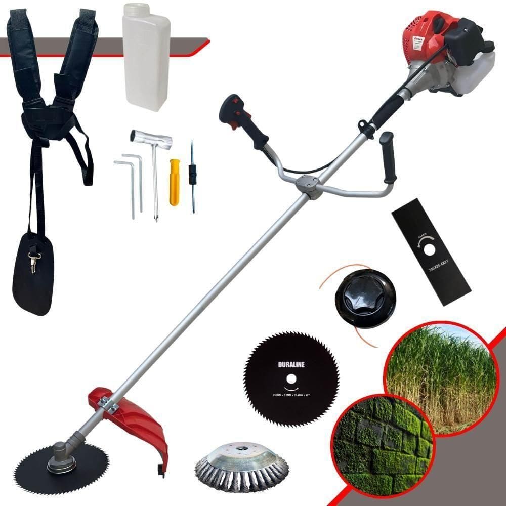 Roçadeira Cg430p C- Carretel + Faca 2p 3p 80d E Disco Escova